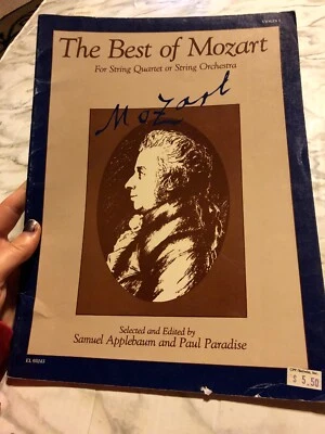 The Best of Mozart For String Quartet or String Orchestra Violin 1 1986 Music - Image 1 of 4