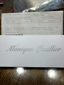 AUTHENTIC! Monique Lhuillier Bellflower Wedding Dress Ball Gown Size 6. $6,500 - Picture 1 of 5