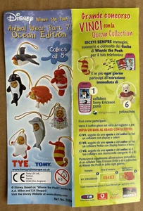 WINNIE THE POOH CARTINA ANIMAL WEAR OCEAN EDITION DISNEY TOMY  - Foto 1 di 2