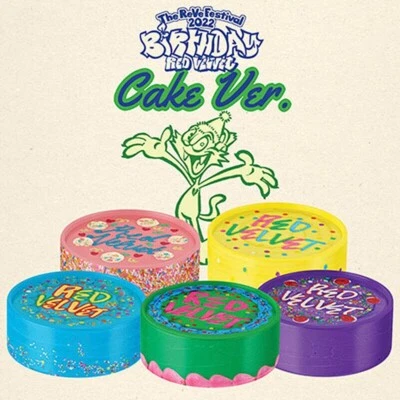 RED VELVET THE REVE FESTIVAL 2022 BIRTHDAY Album CAKE Ver RANDOM CD+Card+etc - Image 1 of 4