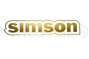 2x Pegatinas Tank Simson S51 S50 S70 S53 S83 Gold Metallic 10 cm V1 - Imagen 1 de 1