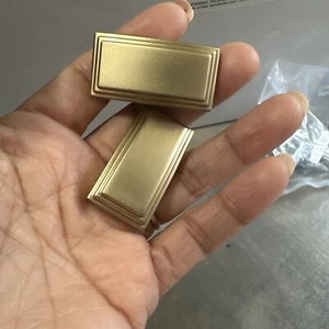 Nickle Plated Door Pulls Knobs 2 Gold Color - Picture 1 of 3