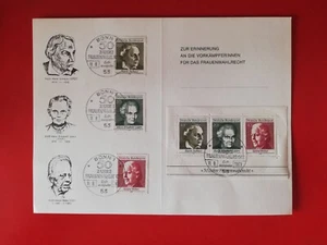 Germany 1969 - Anniversary Folder Women Election Rights - 1st day cancels Sheet - Picture 1 of 2