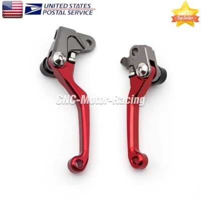 For Honda CRF250R CRF450R 2004 2005 2006 CNC Brake Clutch Levers Aluminum A Pair - Image 1 of 4
