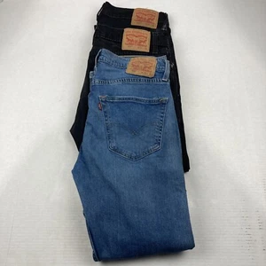 Lote de 3 Jeans Cónicos Regulares Levi's 502 Negro/Azul Para Hombre Talla 33 X 32 - Imagen 1 de 10