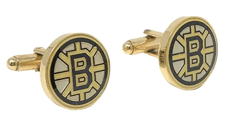 Boston Bruins NHL Gold Plated Cufflinks Cover