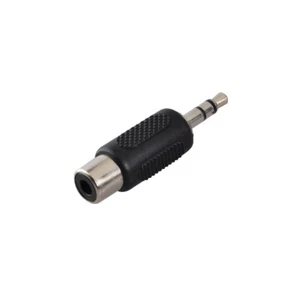 Phono RCA Female Jack to 3.5mm 1/8" Male Audio Cable Adapter Converter Connector - Picture 1 of 3