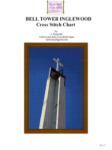 BELL TOWER INGLEWOOD - Cross Stitch Chart - Picture 1 of 2