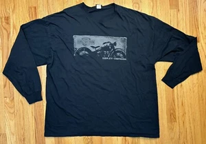 Harley Davidson Double Sided Long Sleeve Adult Shirt Arsenal Black Size 3XL - Picture 1 of 9