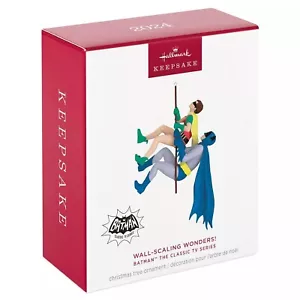 Hallmark 2024 Wall-Scaling Wonders Batman Robin Clásico Serie de TV Ornamento NUEVO - Imagen 1 de 4