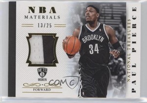 2013-14 Panini National Treasures NBA Material Prime /25 Paul Pierce #12 HOF