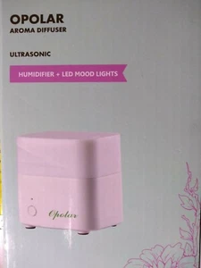 Opolar Aroma Diffuser Ultrasonic Humidifier with LED Lights White 120 ml - Picture 1 of 3