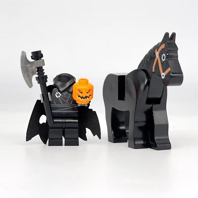 Lego Headless Horseman Minifigure w/ Horse Halloween Sleepy Hollow Ichabod Crane - Image 1 of 4