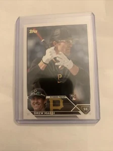 2023 TOPPS UPDATE #US26 DREW MAGGI SSP GOLDEN MIRROR VARIATION PIRATES ROOKIE - Picture 1 of 2