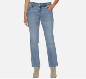 Hudson Women's SIZE 16/36 Mid-Rise Straight Jeans Color Icy Blue - Picture 1 of 4