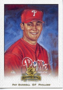 2002 Donruss Diamond Kings Sample Gold #055 Pat Burrell