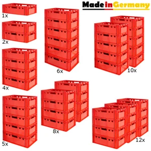 Fleischkiste Stapelkiste E2 Fleischerkiste Eurobox Metzgerkiste Rot Kingpower - Bild 1 von 55