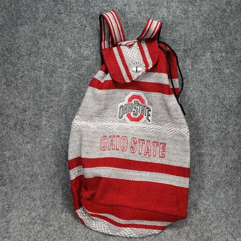 Ohio State Backpack Baha Football Sack Red Gray Football NCAA College Cover