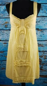 Sequin Hearts Yellow Ruffled Dress Women's Size 13 - Picture 1 of 8
