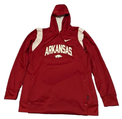 Sudadera con capucha polar Nike Arkansas Razorbacks Therma-FIT para hombre pequeña DN6514-613 Foto 1 de 4