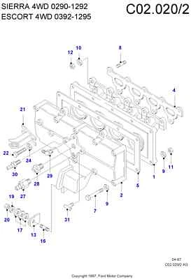 CODO COLECTOR DE ENTRADA ORIGINAL FORD SIERRA/GRANADA SCORPIO NUEVO Foto 1 de 3