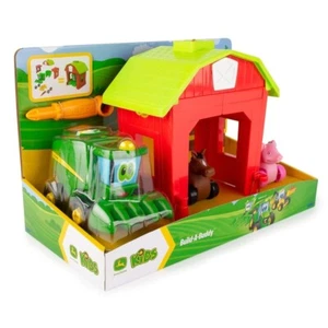 JOHN DEERE Build-A-Buddy Farm Playset w/ Take Apart Corey Tractor, Pig & Horse - Picture 1 of 9
