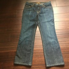 DAVID KAHN STRECH JEANS MEDIUM DARK WASH BOOTCUT SIZE 10P