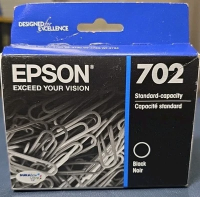Cartucho de tinta negra Epson 702 EXP 2027 Foto 1 de 2