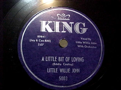 LITTLE WILLIE JOHN - EX/VG++ SHELLAC & GREAT AUDIO - A LITTLE BIT OF LOVING Foto 1 de 3