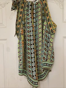 Alice & Trixie Geometric Multi-Color Silk Top Size Small - Picture 1 of 12