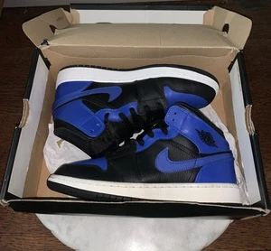 Nike Air Jordan 1 Mid (GS) Shoes Big kid’s SZ 6.5Y Hyper Royal Blue 554725-077 - Picture 1 of 9