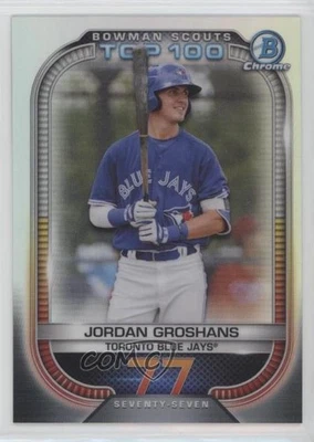 2021 Bowman Bowman Scouts Top 100 Jordan Groshans #BTP-77 - Image 1 of 2