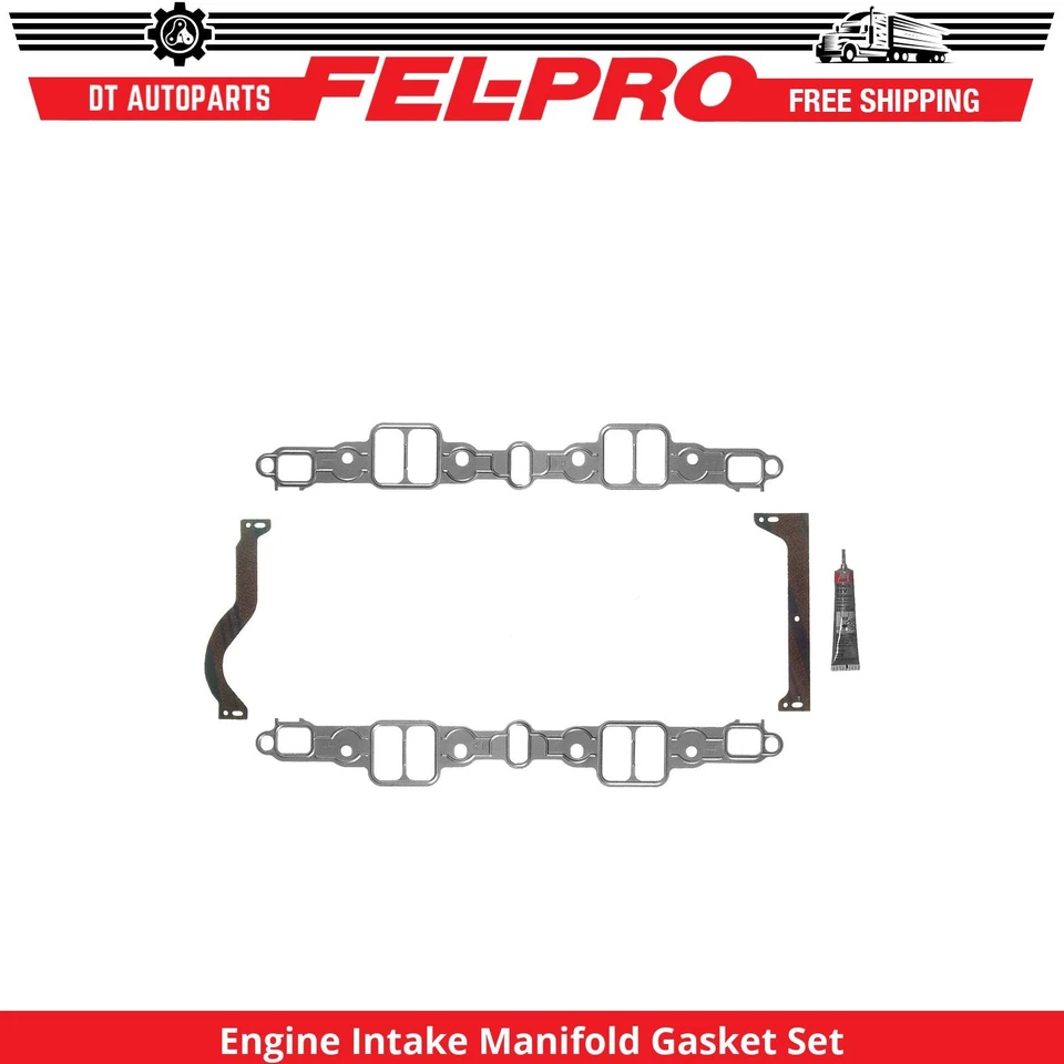 Juego de juntas de colector de admisión inferior Fel-Pro para 1968-1974 Plymouth Fury I 5,2 L Foto 1 de 1