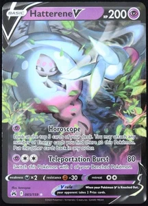 Pokemon TCG Hatterene V 065/159 2023 Crown Zenith Ultra Rare Card - NM - Picture 1 of 3