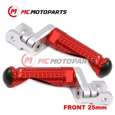 For BMW R 1200 ST 03-07 06 05 04 MPRO 25mm Extended RED Front Foot Pegs — 第 1/4 张图片