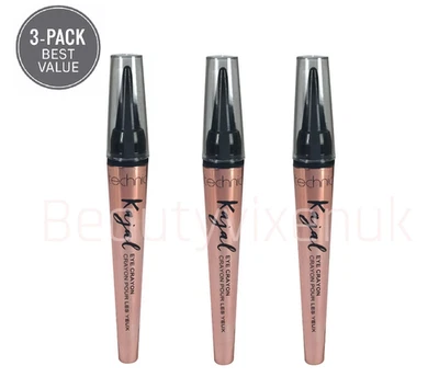 Technic Kajal Eye Liner Crayon Black  Eyel iner Pencil PACK OF 3 - Image 1 of 4