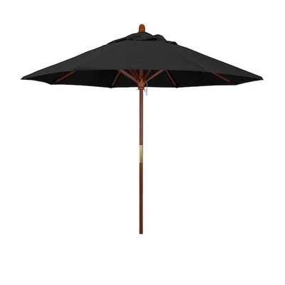 CALIFORNIA UMBRELLA 9-FT NO-TILT MARKET PATIO UMBRELLA - BLACK - Image 1 of 4