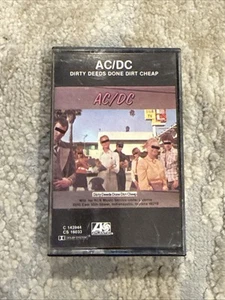 Dirty Deeds Done Dirt Cheap By ACDC (Cassette, Atlantic, 1981) Classic Rock Tape - Picture 1 of 6