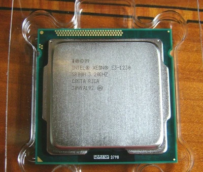 Intel Xeon E3-1230 3.20 GHz SR00H 4 Cores 8 80 W Threads LGA1155 CPU Processor - Image 1 of 4