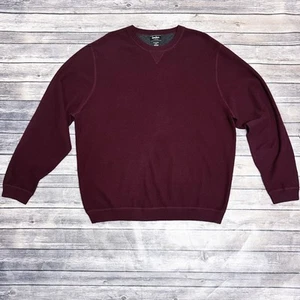 Neiman Marcus Burgunder Kaschmir Strick Rundhals Langarm Herren Pullover XXL - Bild 1 von 7