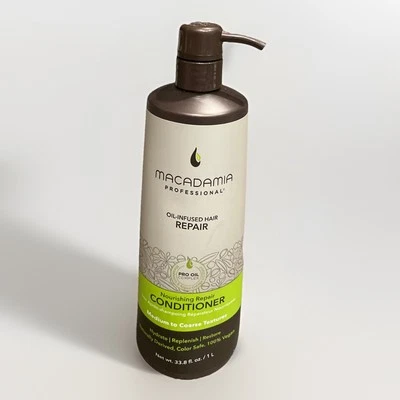 Bomba acondicionadora reparadora ultra rica profesional aceite natural de macadamia 1000 ml, 1 L Foto 1 de 2