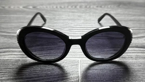 SWAROVSKI SK 281 01B BLACK GOLD CRYSTALS/BLACK GRADIENT LENS SUNGLASSES - Picture 1 of 8