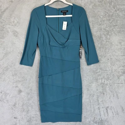 Vestido Casa Blanca Mercado Negro Mujer 6 Azul Jade Funda Adelgazante Instantáneamente Nuevo Foto 1 de 4