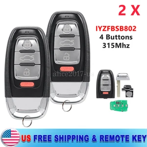 2 For 2013 2014 2015 2016 Audi A6 A7 A8 Prox Smart Remote Car Key Fob IYZFBSB802 - Picture 1 of 7
