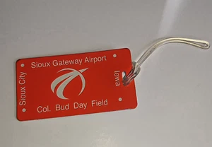 Etichetta bagaglio aeroporto Sioux City Iowa - Co. Bud Day Field - Nuovo - Foto 1 di 3