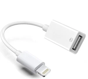 Lightning to USB Camera Adapter, Mfi USB 3.0 Otg Dongle Cord - Picture 1 of 8