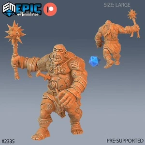 6K Resin 32mm Epic Miniatures Ogre Zombie Mace for D&D, Role-Play - Picture 1 of 1