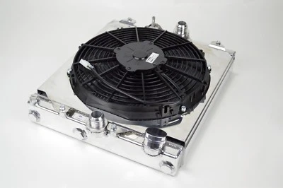 CSF ПОЛОВИНА РАДИАТОРА ДЛЯ 92-00 HONDA CIVIC 01-08 MITSUBISHI EVO 7 8 9 СЕРЕБРО - Изображение 1 из 3