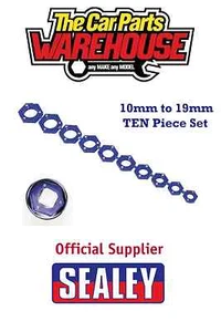 Sealey AK27095 10pc ten piece Magnetic Socket Insert Set Metric 10mm - 19mm - Picture 1 of 3