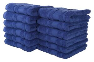 NEW NAVY BLUE Color ULTRA SUPER SOFT LUXURY PURE TURKISH 100% COTTON HAND TOWELS